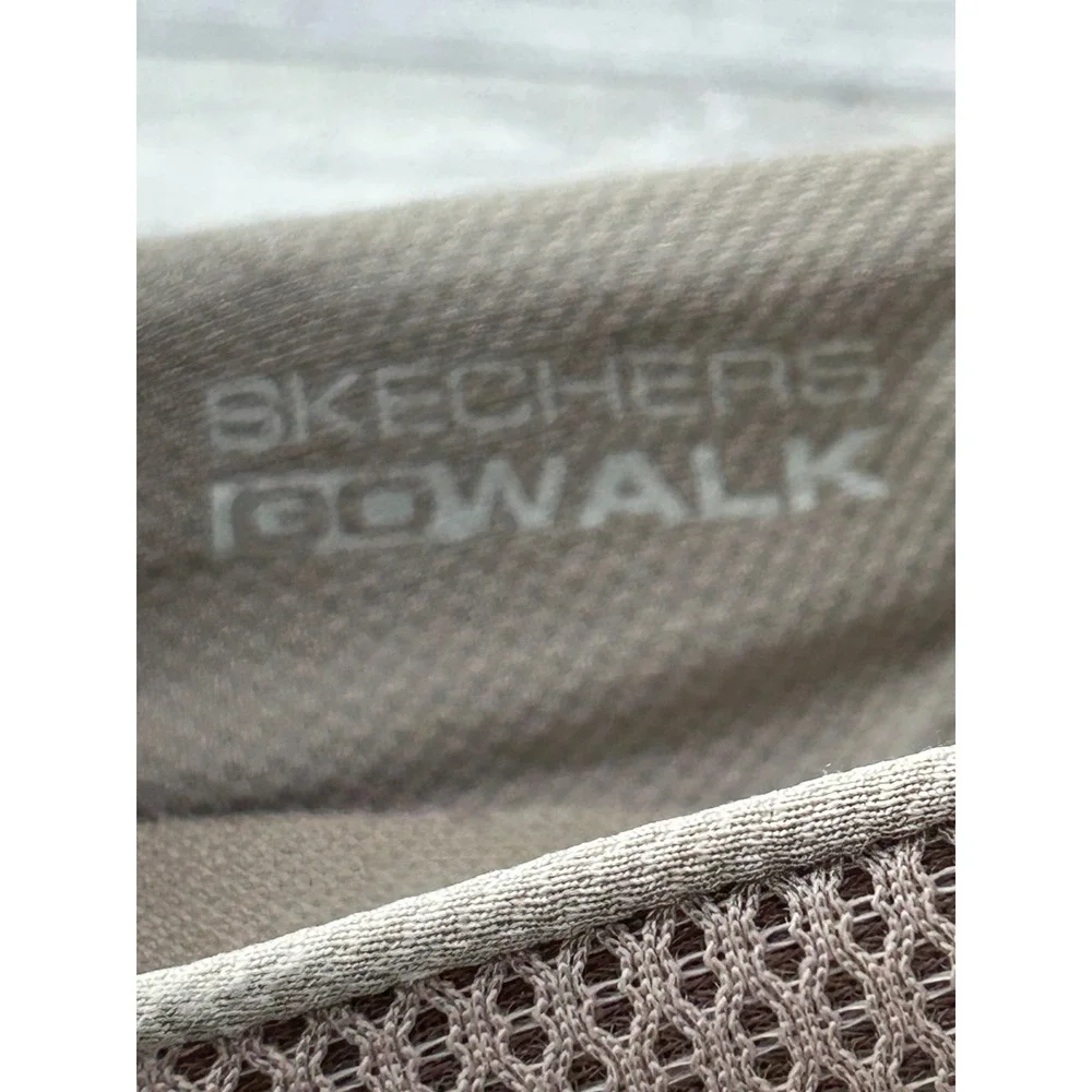 Skechers Go Walk‎ Max Slip On Sneakers Taupe Mesh Women's Size 9.5
